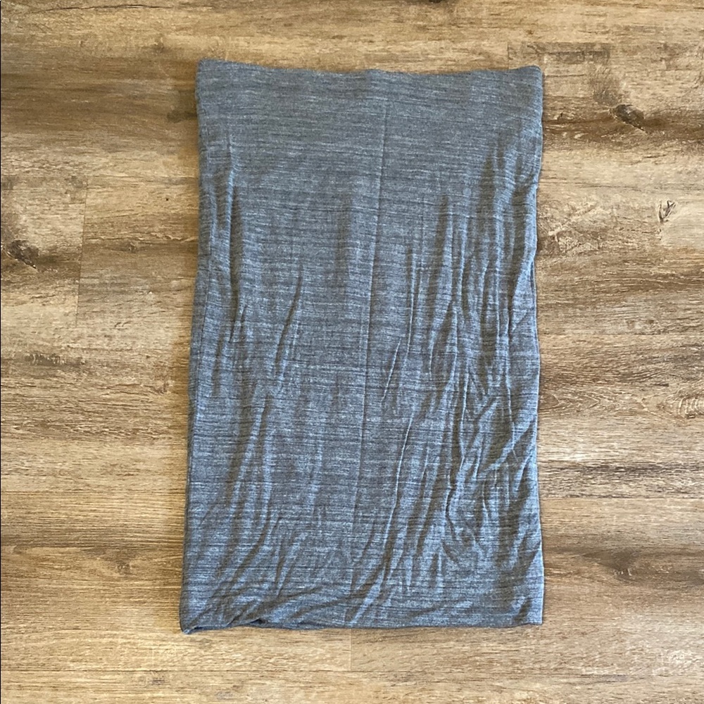 LOFT Gray Midi Pencil Skirt Work